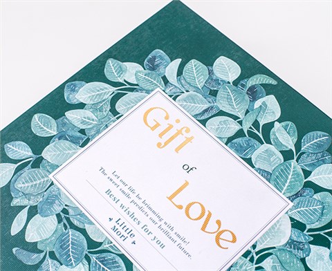 Gift of Love 绿色卡纸套盒